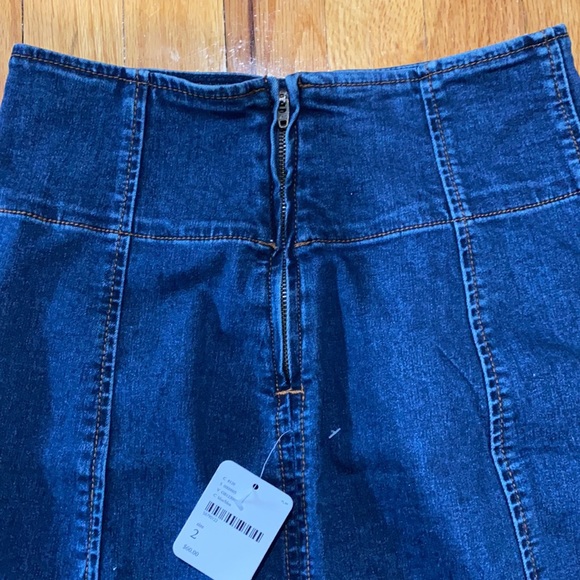 Brand new denim free people skirt - Picture 4 of 5